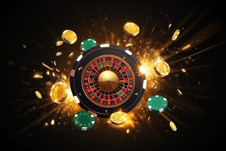 Live game show interface on mideatoto link mobile showing host, game wheel, and live chat